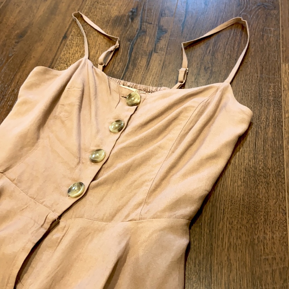 Pink Button Down Tank Top - Picture 2 of 3